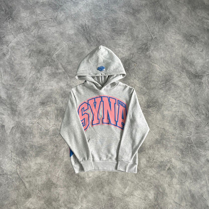 Syna Arched Printed Tracksuit Grey/Pink