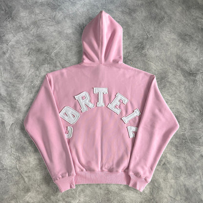 Corteiz Letters Zip-Up Tracksuit Pink