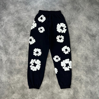 Denim Tears The Cotton Wreath Sweatpants Black