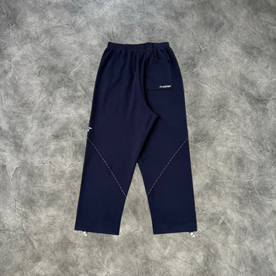 Mertra Reflective Piping Tracksuit Navy Blue