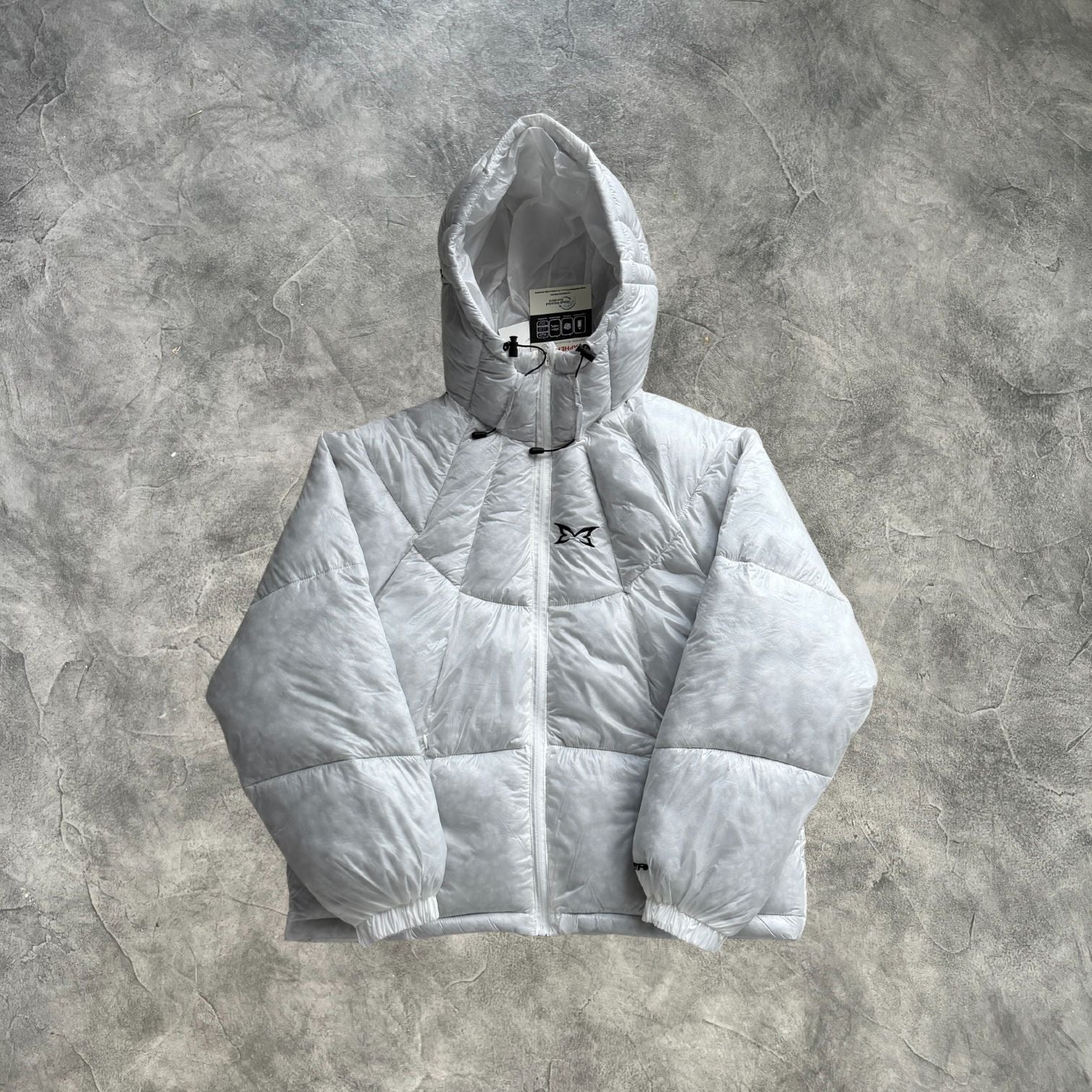 Mertra Translucent Puffer Jacket White
