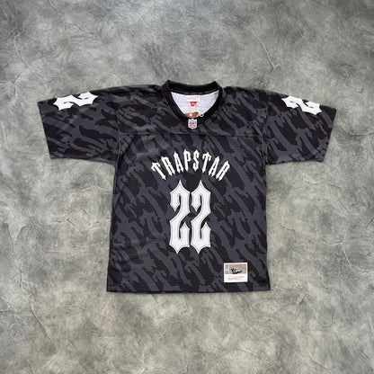 Trapstar V-Neck Football Jersey Black