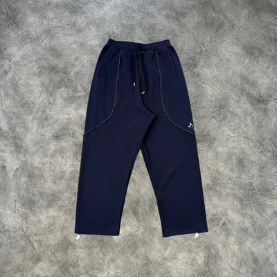 Mertra Reflective Piping Tracksuit Navy Blue