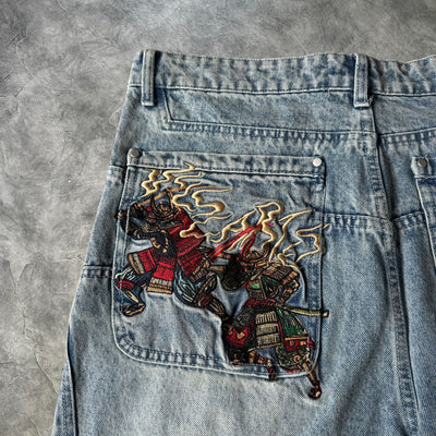 Vescartes Last Stand Samurai Jeans Blue