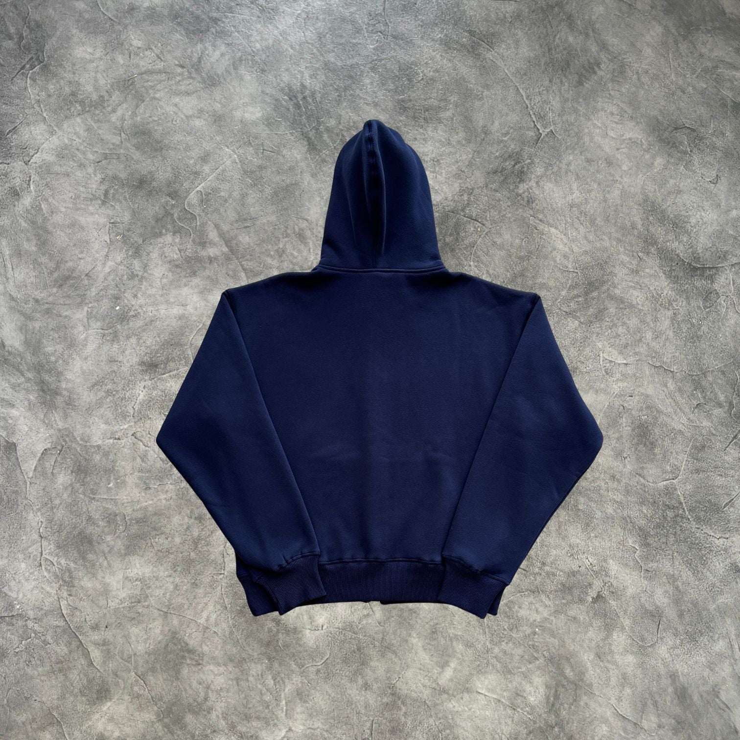 Corteiz Thick Stitch Zip-Up Hoodie Navy Blue