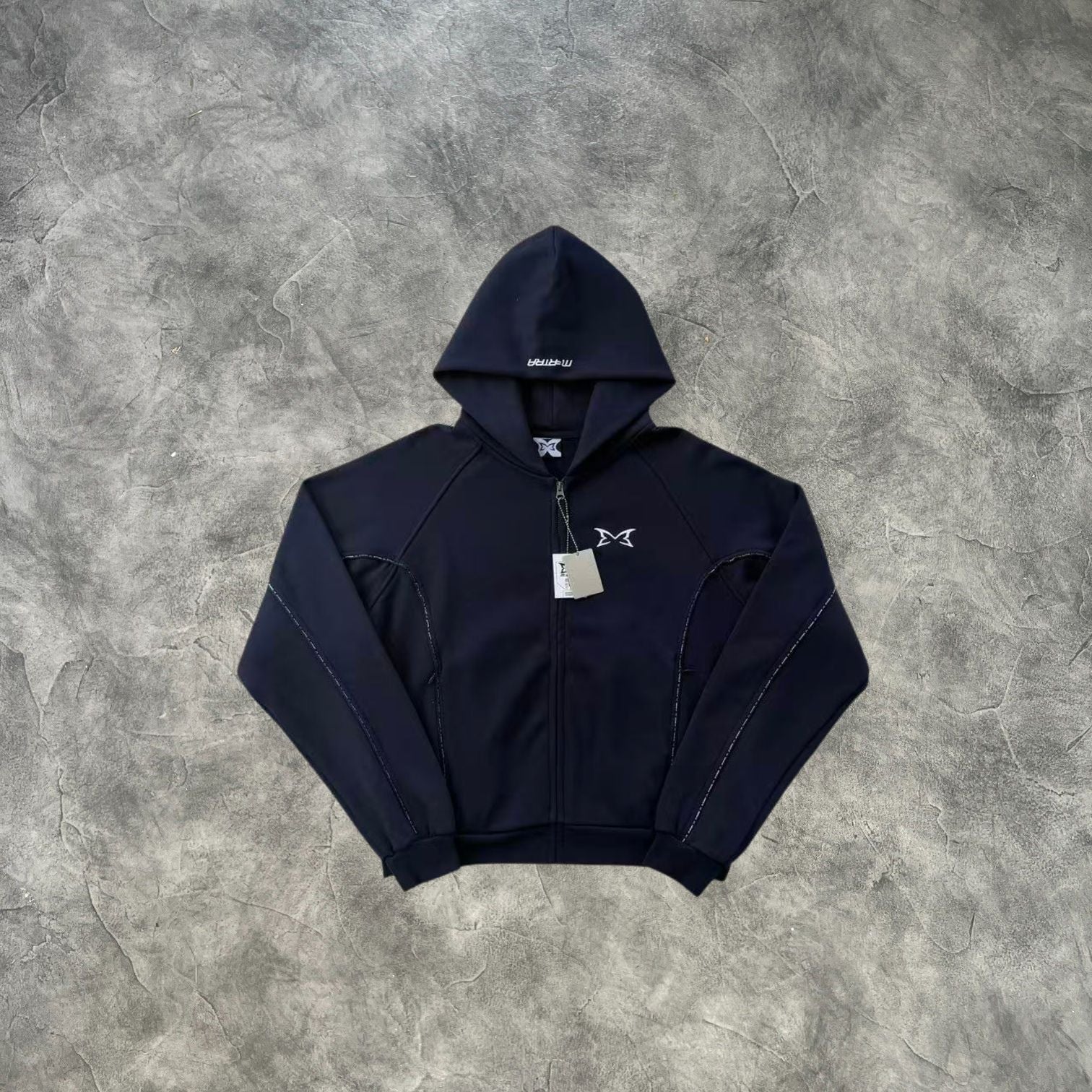 Mertra Reflective Piping Tracksuit Navy Blue