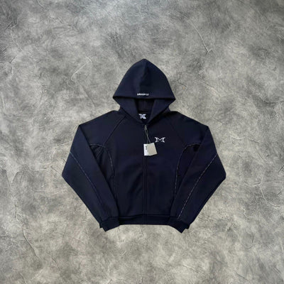 Mertra Reflective Piping Tracksuit Navy Blue