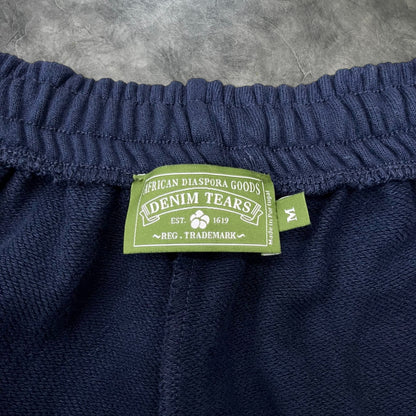 Denim Tears The Cotton Wreath Sweatpants Navy Blue