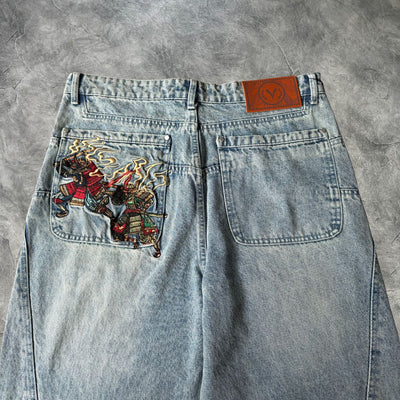 Vescartes Last Stand Samurai Jeans Blue