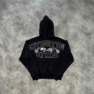 Corteiz BBK Royale Zip-Up Tracksuit Black