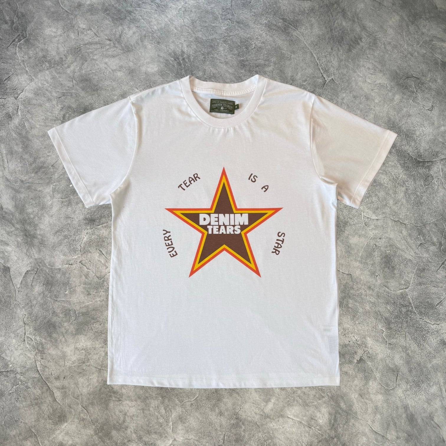 Denim Tears Kapok Big Star T-Shirt White