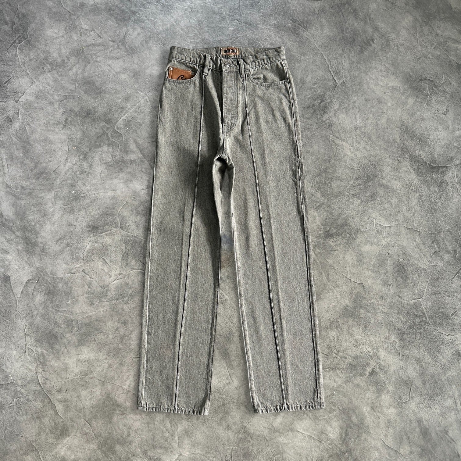 Corteiz C Star Denim Jeans Grey