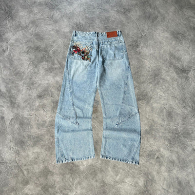 Vescartes Last Stand Samurai Jeans Blue