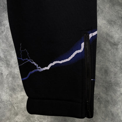 Trapstar Chenille Decoded Tracksuit Lightning Edition Black/Blue