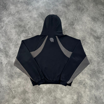 Mertra Colorblock Sports Tracksuit Black