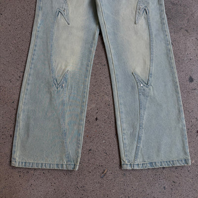Vescartes Fallen Angel Jeans Washed Blue