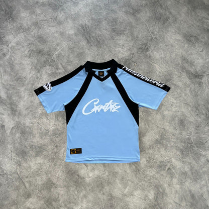 Corteiz Panel T-Shirt Sky Blue