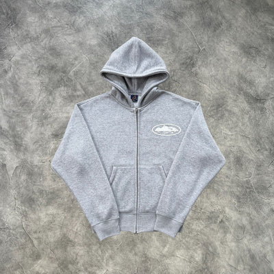 Corteiz Alcatraz Crtz Zip-Up Tracksuit Grey