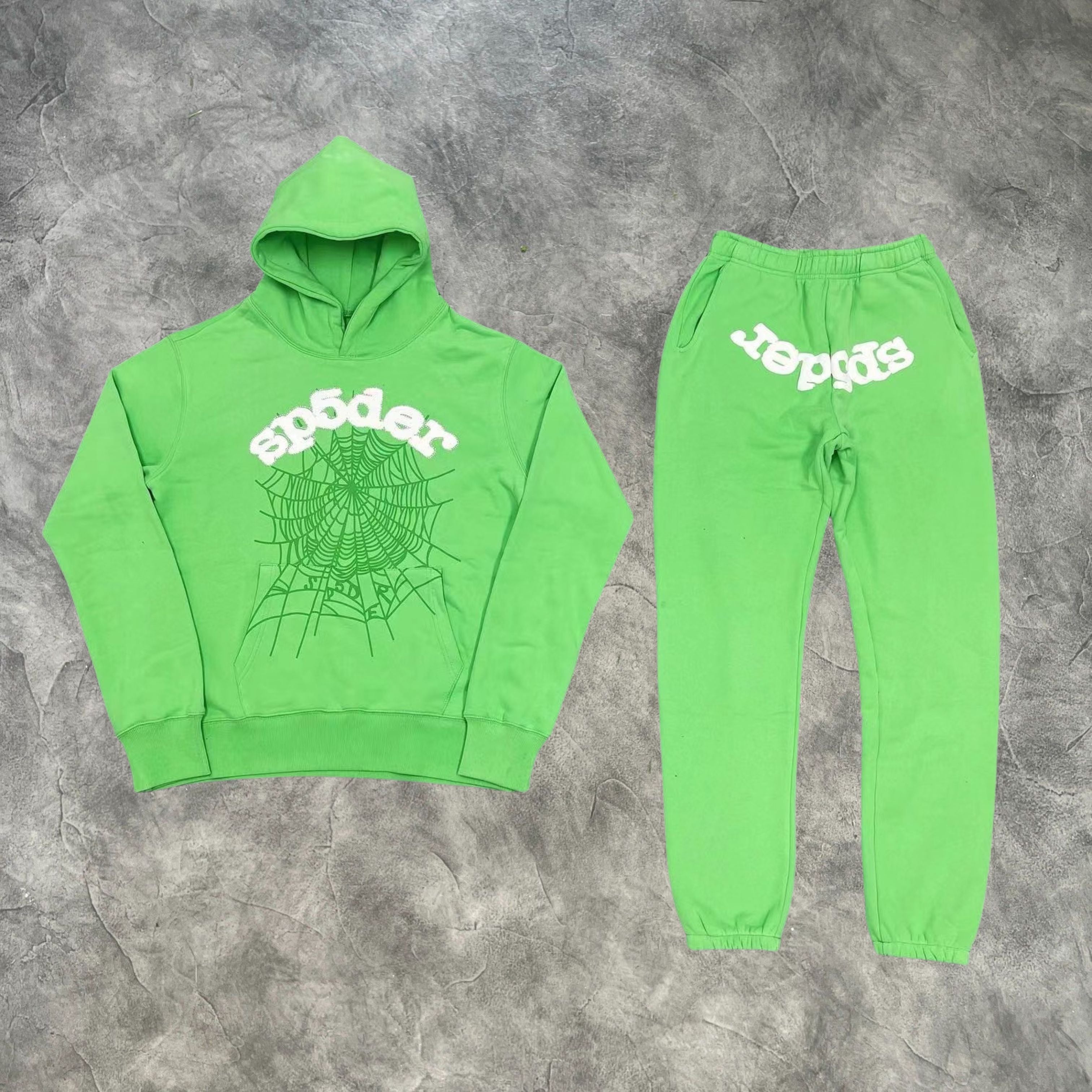 Sp5der Web Tracksuit Green