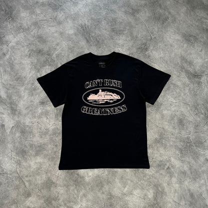 Corteiz Can't Rush T-Shirt Black/Gold