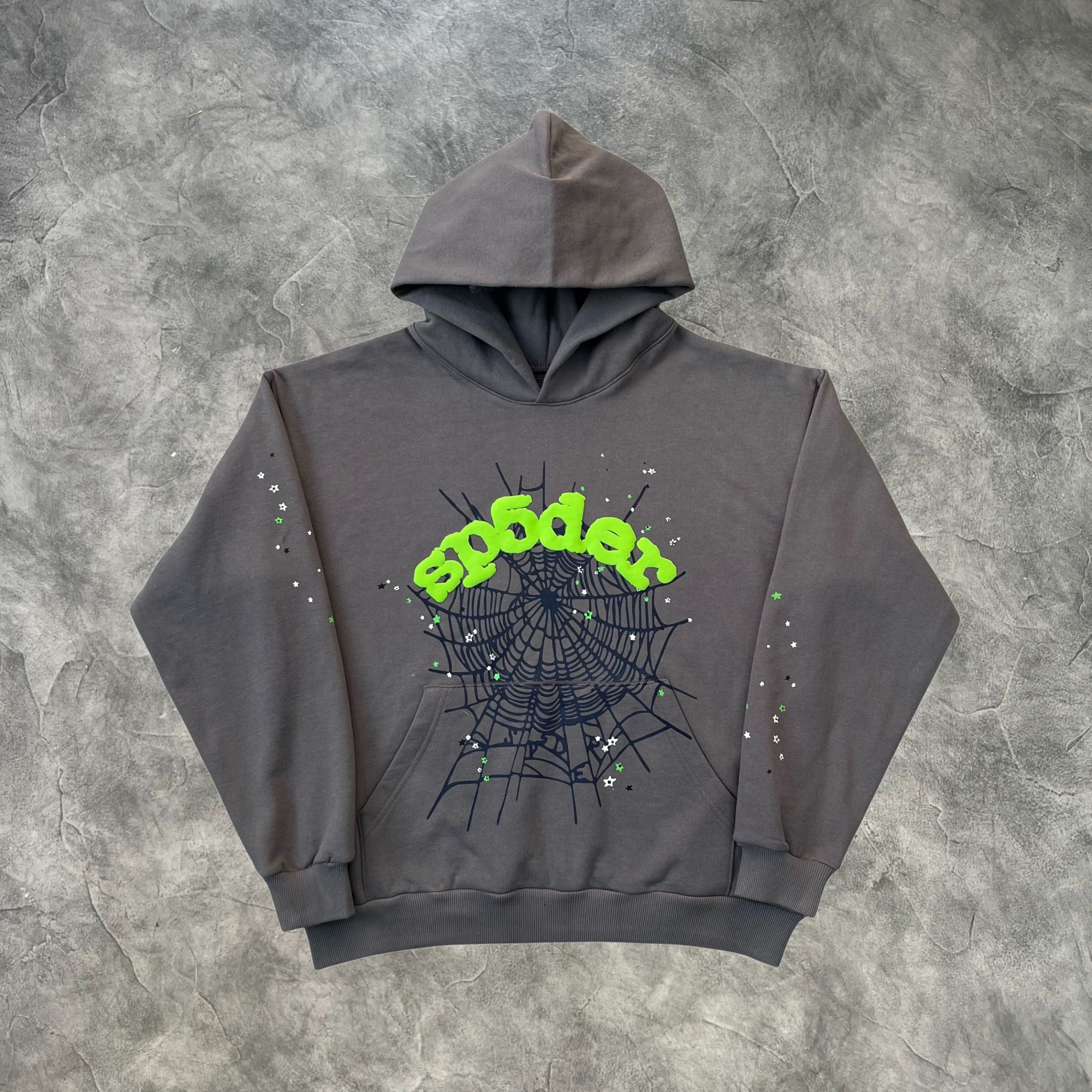 Sp5der Web Hoodie Charcoal