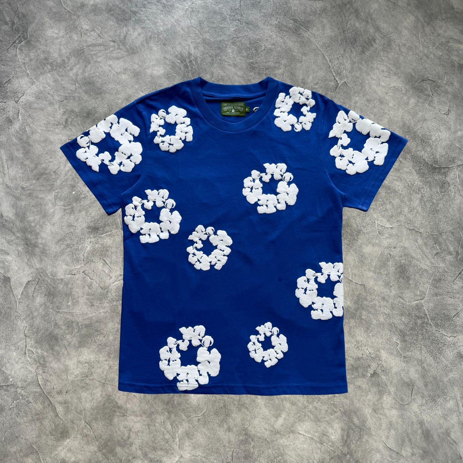 Denim Tears The Cotton Wreath T-Shirt Blue