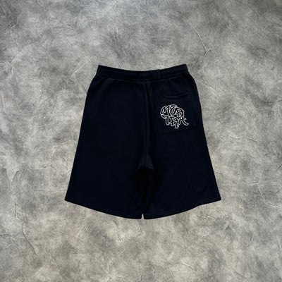 Mertra Basic Contrast Shorts Black