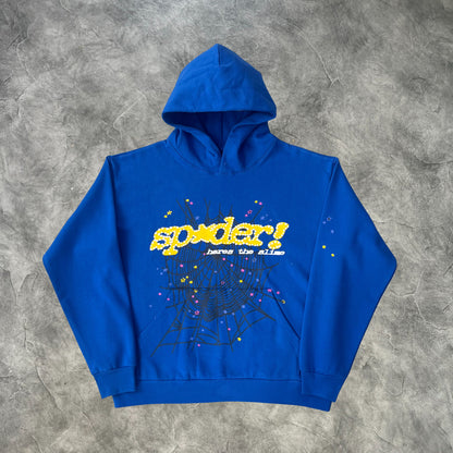 Sp5der Web Tracksuit Blue/Yellow