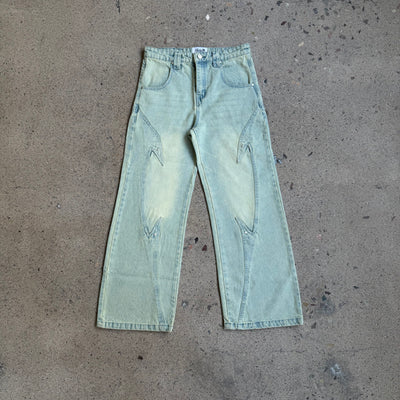 Vescartes Fallen Angel Jeans Washed Blue