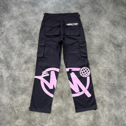 Minus Two Graff Cargo Pants Black/Pink