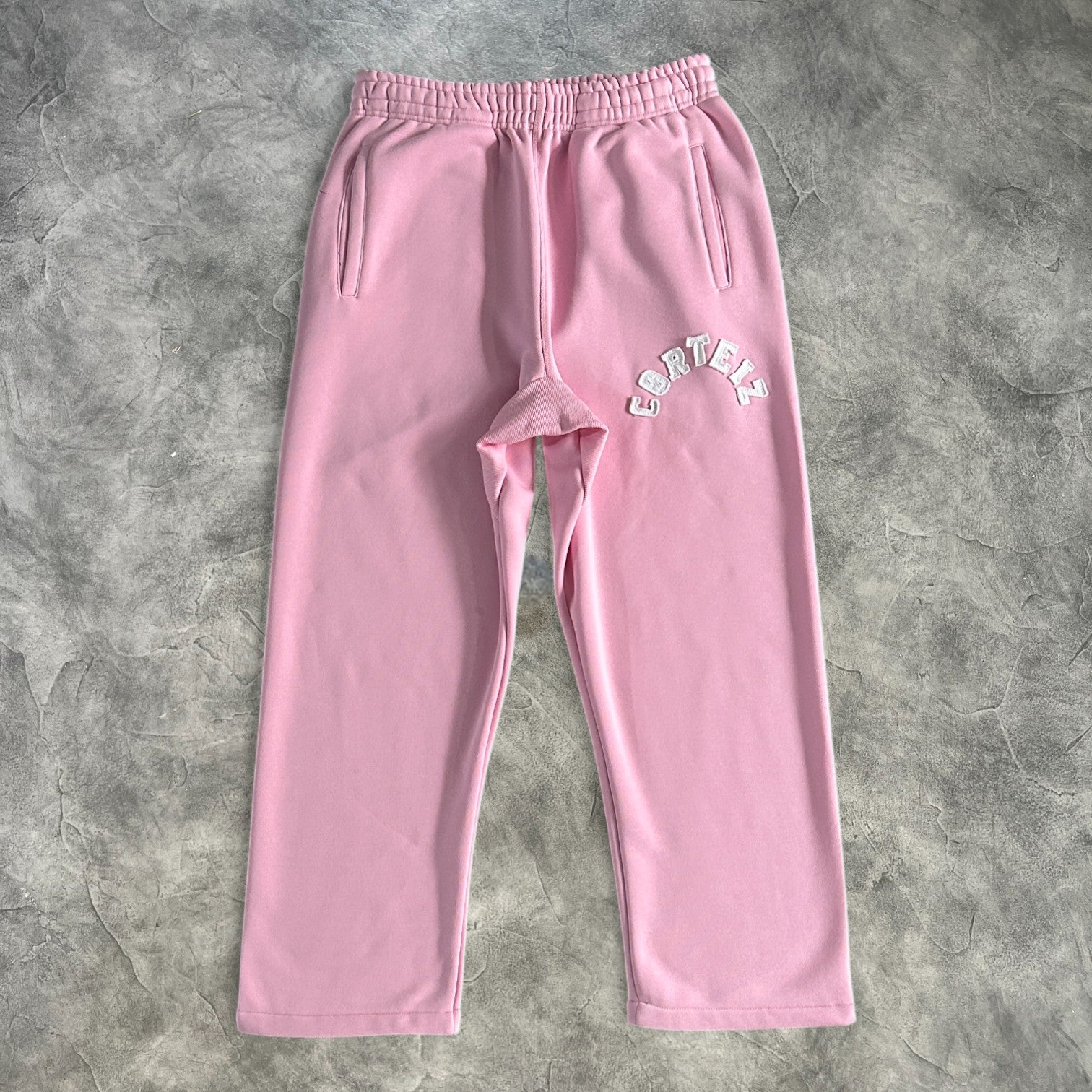 Corteiz Letters Zip-Up Tracksuit Pink