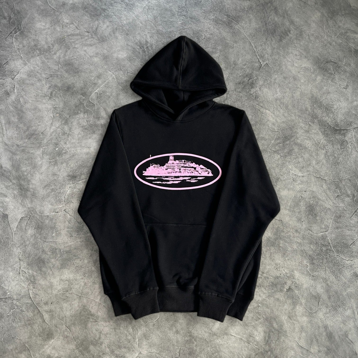 Corteiz Rules The World Crtz Hoodie Black/Pink