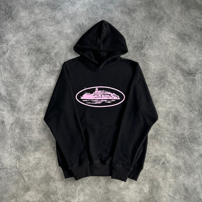 Corteiz Rules The World Crtz Hoodie Black/Pink