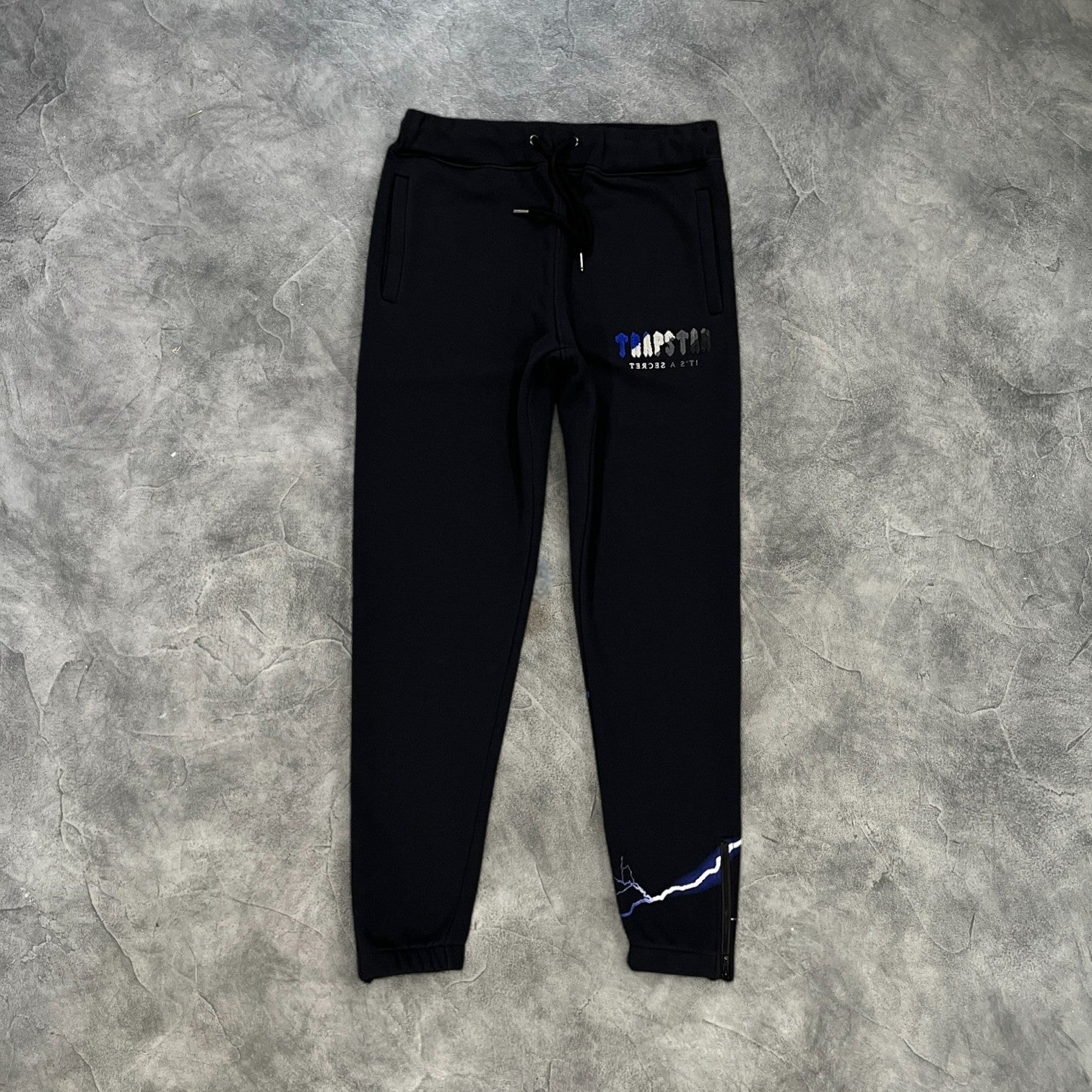 Trapstar Chenille Decoded Tracksuit Lightning Edition Black/Blue