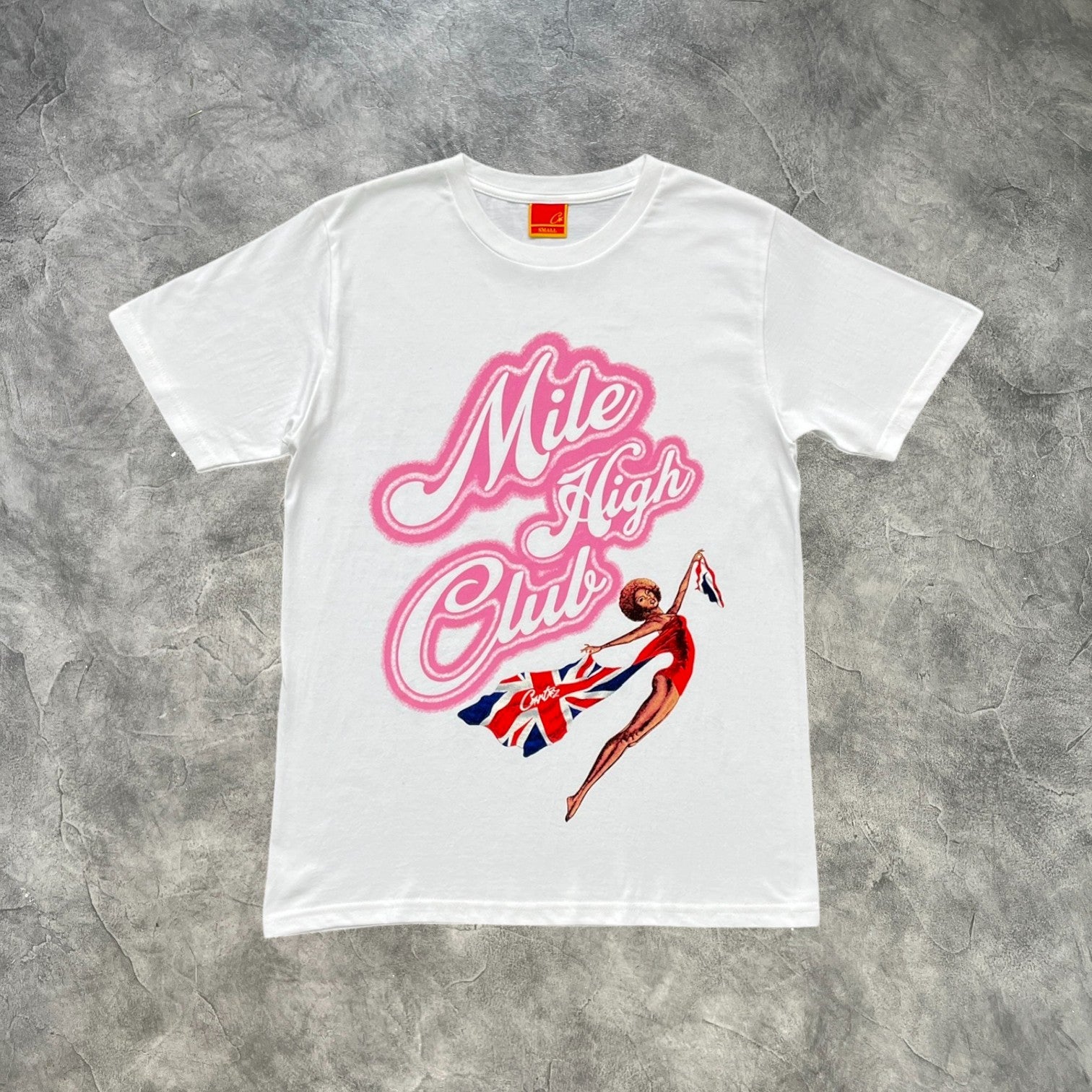 Corteiz Mile High Club T-Shirt White/Pink