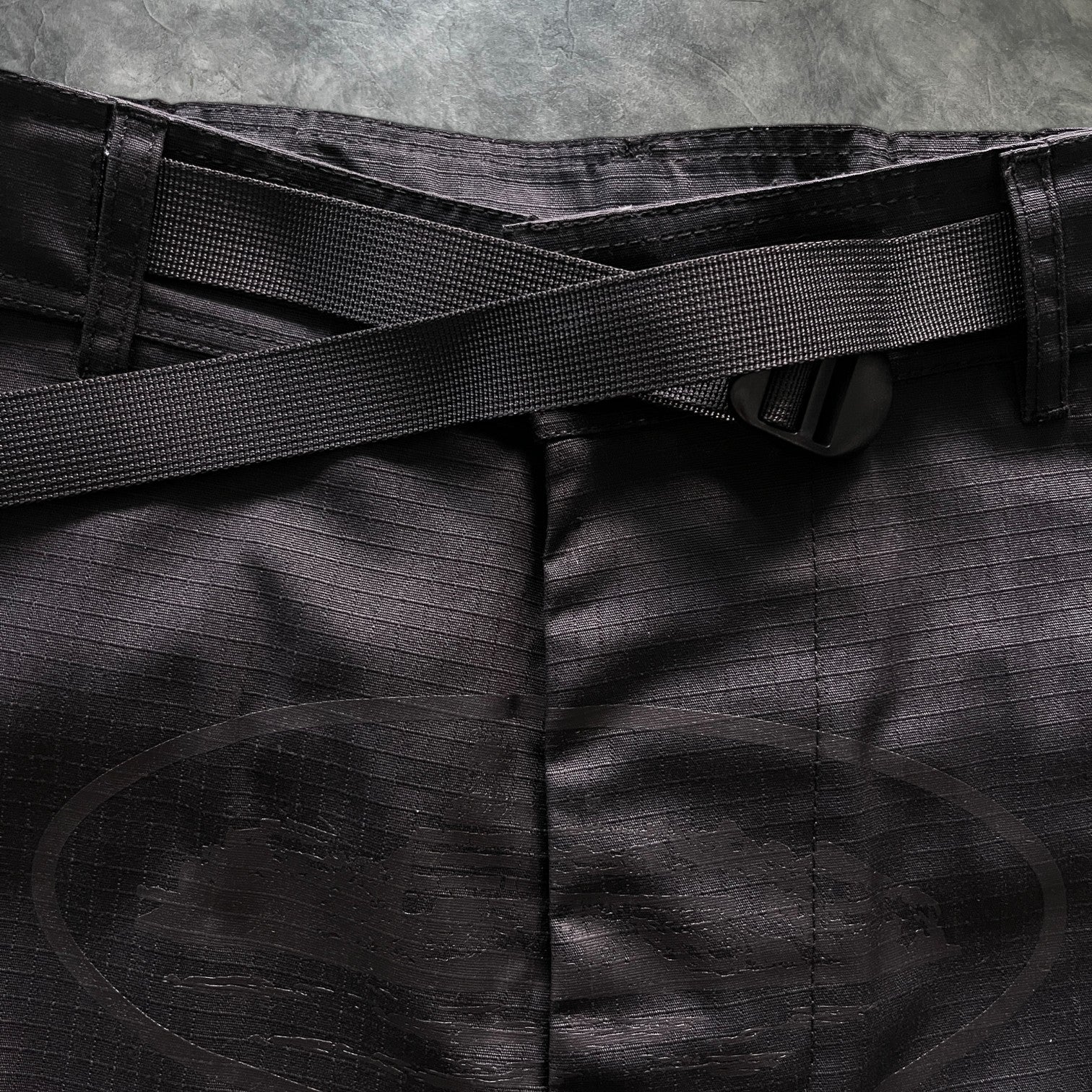 Corteiz Cargo Shorts Triple Black