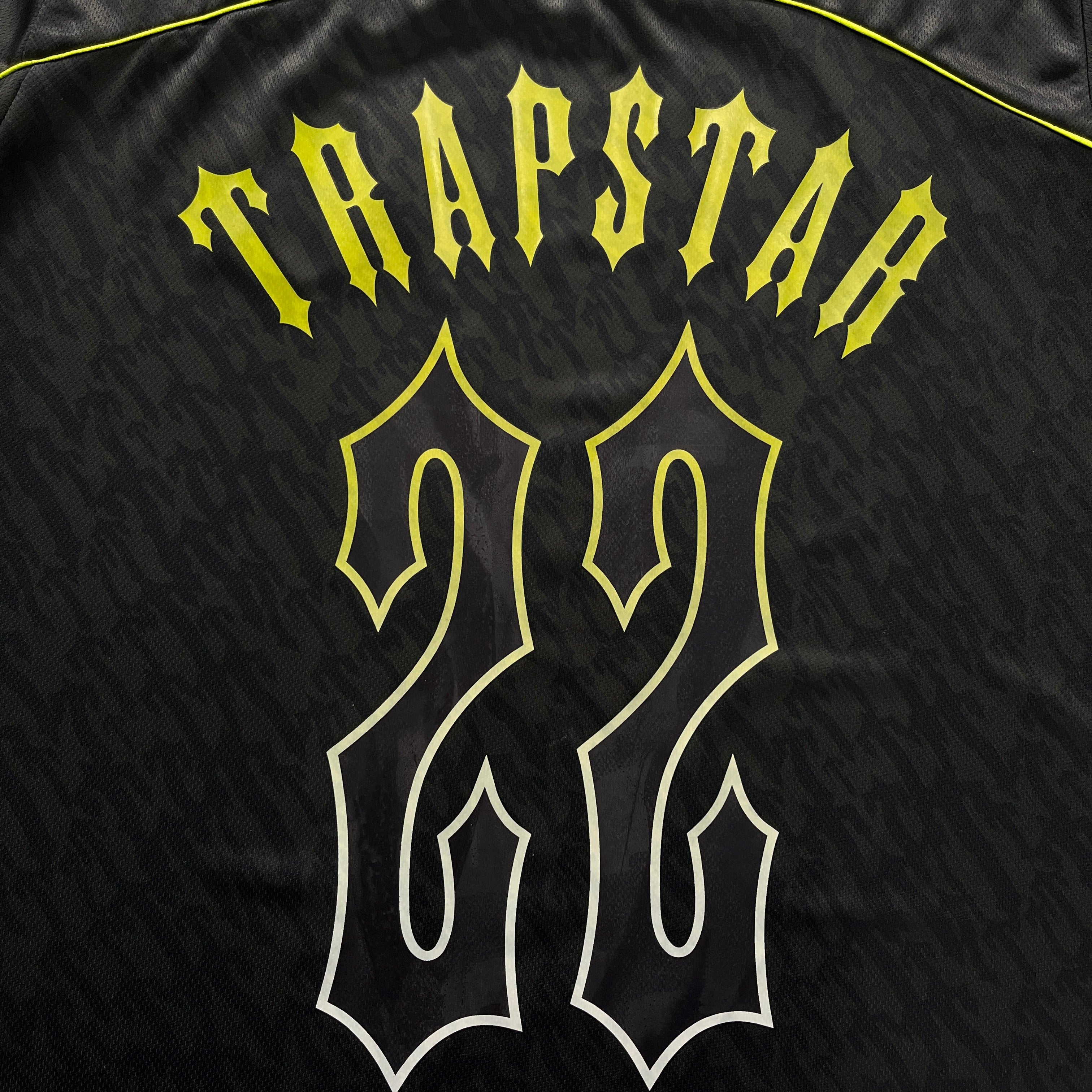 Trapstar Football Jersey Black Lime