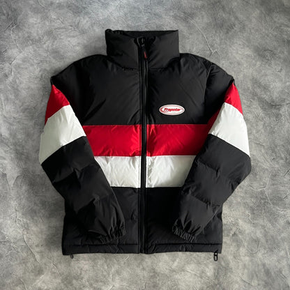 Trapstar Hyperdrive Puffer Jacket Black/Red/White