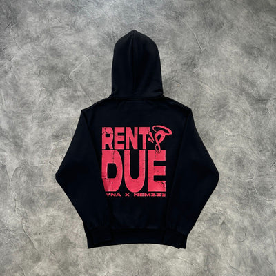 Syna Nem Rents Due Hoodie Black/Red