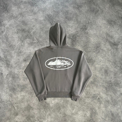 Corteiz Zip-Up Hoodie Grey