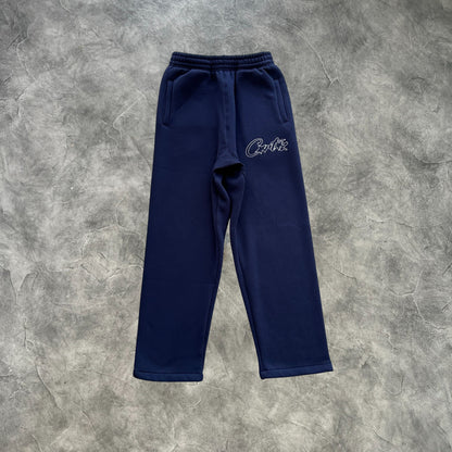 Corteiz Thick Stitch Zip-Up Tracksuit Navy
