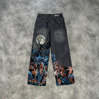 Vescartes Void Walker Undead Jeans Black