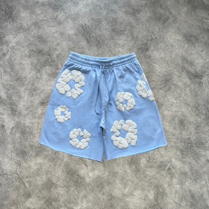 Denim Tears The Cotton Wreath Sweatshorts Light Blue