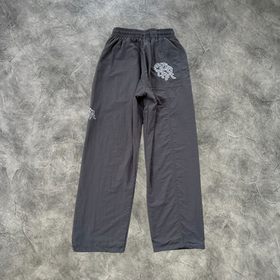 Mertra Nylon Embroidered Tracksuit Grey