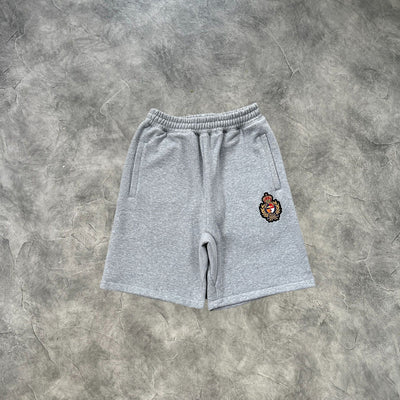 Corteiz Royal Crest Shorts Set Grey
