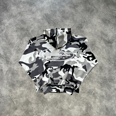 Corteiz Zip-Up Hoodie Arctic Camouflage