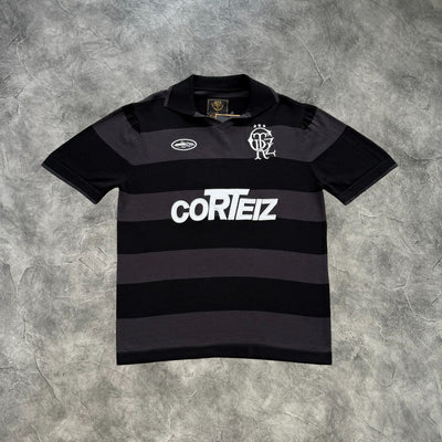 Corteiz Striped Knit Jersey Black