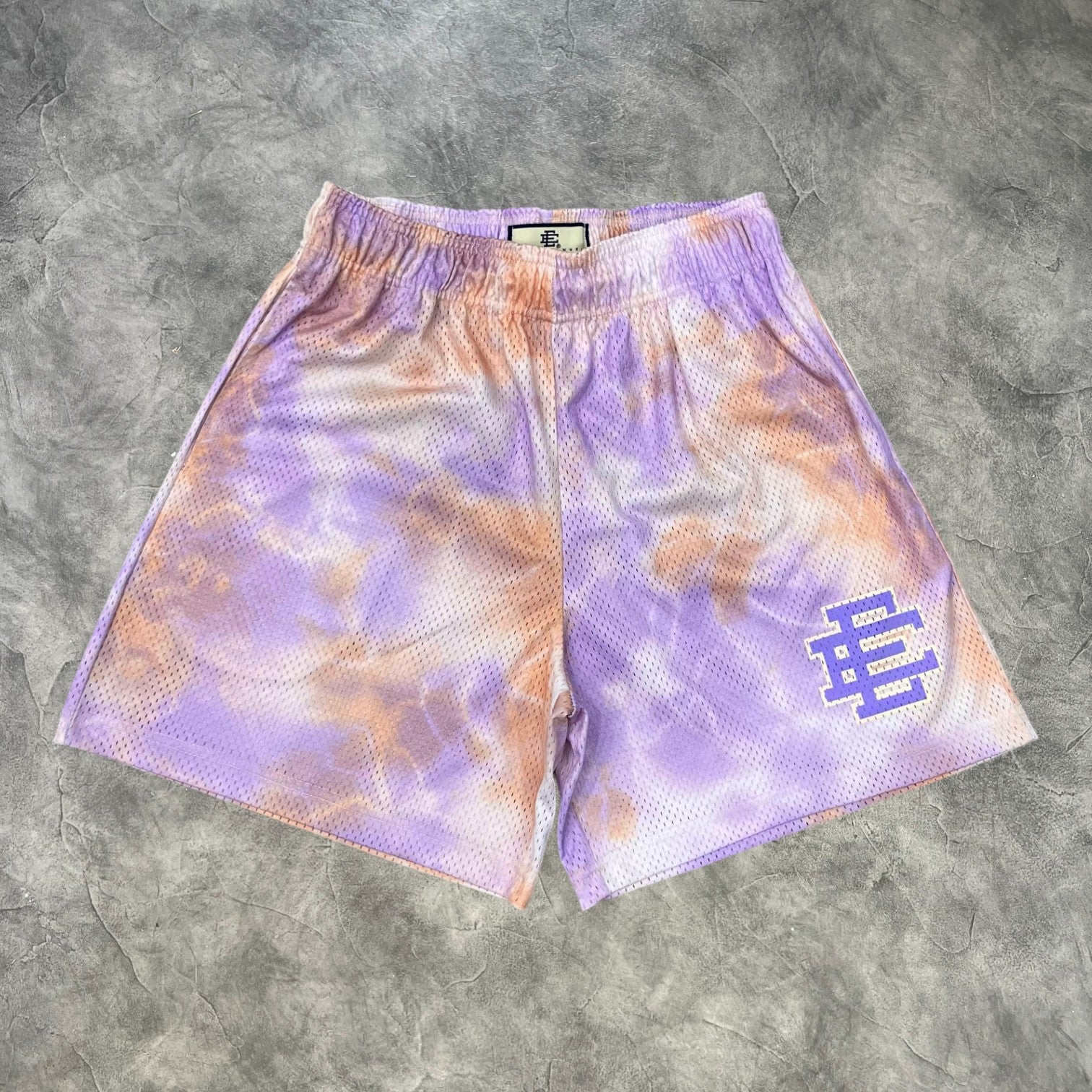 Eric Emanuel Basic Shorts Lavender Tie Dye/Pink