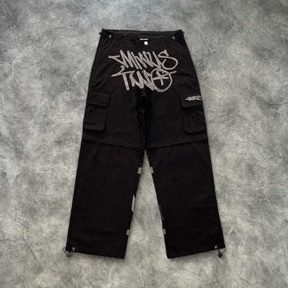 Minus Two Detachable Cargo Pants Black/Grey