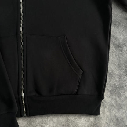 Syna Void Zip-Up Hoodie Black